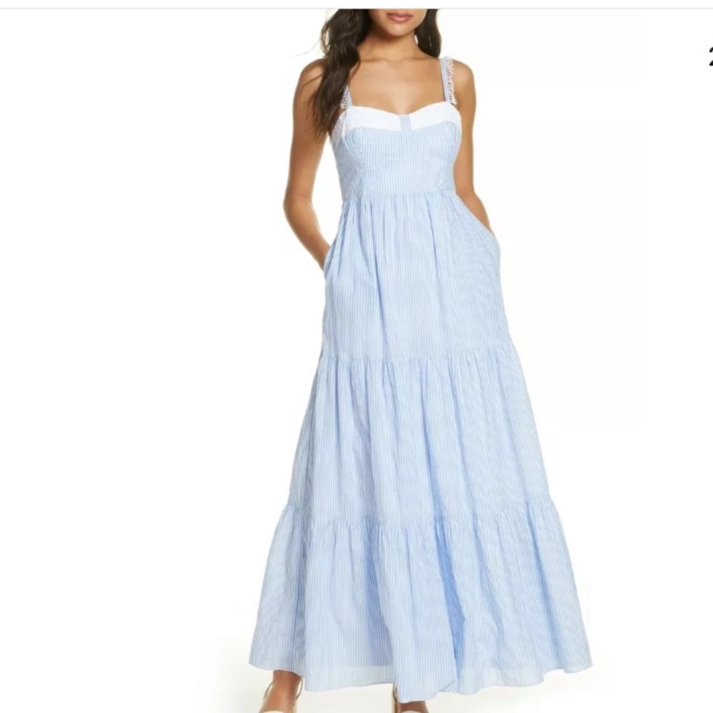 Lilly Pulitzer JASMYN TIERED MAXI DRESS size 10